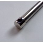 Kerék tengely első, 163 mm, korrózióálló, polírozott, Jawa 250/350 Kyvacka, Panelka