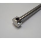 Kerék tengely hátsó, 224 mm, korrózióálló, polírozott, Jawa 250/350 Kyvacka, Panelka