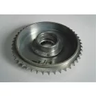 Hátsó lánckerék komplett 47 fogú, galvanizált, Jawa 250/350 Perak