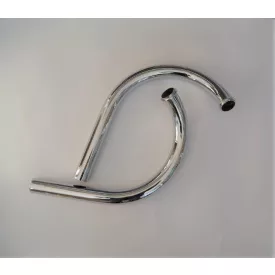   Kipufogókönyök szivaralakú dobhoz, krómozott, Jawa 250 typ 353 Kyvacka