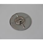 Hátsó lánckerék menesztő burkolat 163 mm, krómozott, Jawa, ČZ 125/175/250