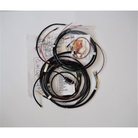   Elektromos kábelköteg és rajz féklámpa-kapcsoló előkészítéssel, Jawa 350 Perak