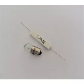   Féklámpa izzóvédő ellenállás 6V + izzó 6V 10w, Jawa Perak, Ogar, OHC, ČZ