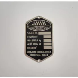 Adattábla, Jawa 1948-1950, zbrojovka