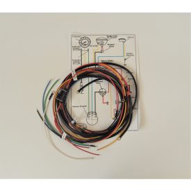   Elektromos kábelköteg és rajz gyújtáskapcsolóval a fejidomban, Jawa 125/175/250 Kyvacka