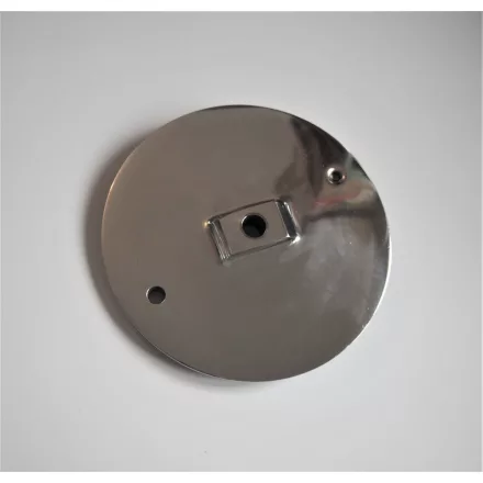 Fék zárófedél, első, polírozott, Jawa 500 OHC 00, 01