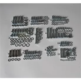   Csavarkészlet (motorblokk csavarjai nélkül), galvanizált, Jawa 125/150/175