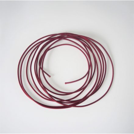 Elektromos kábel ragasztott fonattal 1,5 mm, bordó színű, 1m, Jawa, ČZ