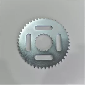 Hátsó lánckerék 46 fogú, galvanizált, Jawa Kyvacka