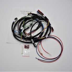   Elektromos kábelköteg és rajz gyújtáskapcsolóval a fejidomban, Jawa 250/350 Kyvacka