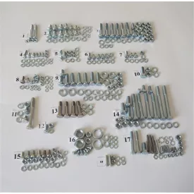   Csavarkészlet (motorblokk csavarjai nélkül), galvanizált, Jawa 350/354