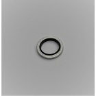 Tömítőgyűrű, 16,7x24x1,5mm, gumi-fém, Jawa 500 OHC