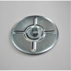 Hátsó lánckerék menesztő burkolat 163 mm, galvanizált, Jawa, ČZ 125/175/250