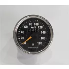 Kilométeróra, 180 km/h, krómozott keret, sárga mutató, Jawa 634-640