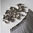 Küllő készlet 36 db, első, tárcsafékes kerékagyhoz, 18 coll, krómozott, Jawa 638-640