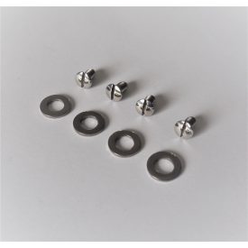   Csavarok alátétekkel üzemanyagtartály felszereléséhez, 4 darab, korrózióálló, polírozott, Jawa 250/350 Panelka