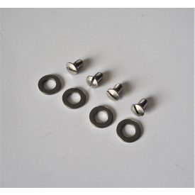   Csavarok alátétekkel üzemanyagtartály felszereléséhez, 4 darab, korrózióálló, nem polírozott, Jawa 250/350 Panelka