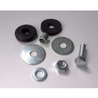 Gumiszilent: hátsó sárvédő, komplett, Jawa 634