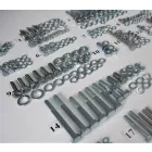 Csavarkészlet (motorblokk csavarjai nélkül), galvanizált, Jawa 350 Panelka typ 360/361