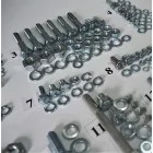 Csavarkészlet (motorblokk csavarjai nélkül), galvanizált, Jawa 350 Panelka typ 360/361