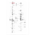 Bowdenfeszítő ellenanya karburátorhoz, M6x0,75mm, galvanizált, Jawa, ČZ