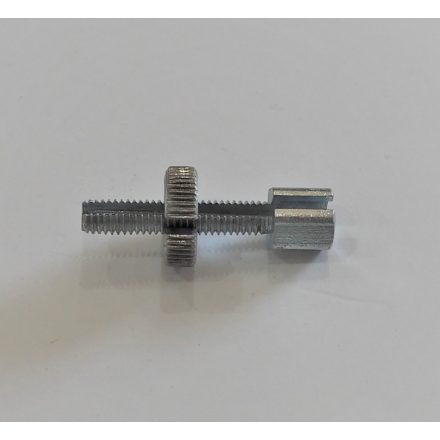 Bowden állító csavar anyával, galvanizált, M6x40mm, Jawa, ČZ