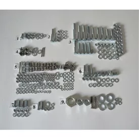   Csavarkészlet (motorblokk csavarjai nélkül), galvanizált, Jawa 50 typ 20