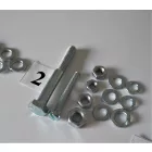 Csavarkészlet (motorblokk csavarjai nélkül), galvanizált, Jawa 50 typ 20