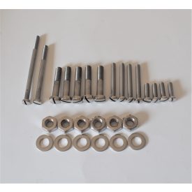   Motorblokkfedél csavarkészlet, korrózióálló, polírozott, Jawa 350 Perak, Ogar