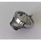 Légszűrő, komplett, krómozott, bemenet 35mm, Jawa Perak, Kyvacka