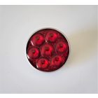 Üveg prizma, piros, alumínium kerettel, M6 csavarral, Ø55mm, Jawa, ČZ