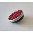 Üveg prizma, piros, alumínium kerettel, M6 csavarral, Ø55mm, Jawa, ČZ