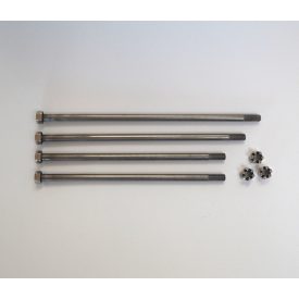   Első villa tengelyek, 4 db, korrózióálló, polírozott, Jawa Villiers, Special