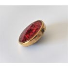 Üveg prizma, piros, polírozott sárgaréz kerettel, Ø53 mm, Jawa, ČZ