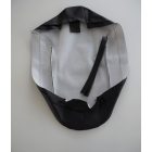 Üléshuzat, fekete, fehér színű csíkkal, Jawa, ČZ - Panelka/Kyvacka