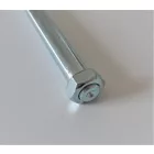 Kerék tengely első, M12 x 1,5 x 152 mm, galvanizált, Jawa 50 typ 05/20/21/23