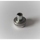 Menetes cső és dísz-anya: olajtömlő, motor első, galvanizált, Jawa 500 OHC