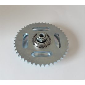   Hátsó lánckerék komplett 46 fogú, galvanizált, Jawa 250/350 Kyvacka, Panelka