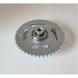   Hátsó lánckerék komplett 47 fogú, galvanizált, Jawa 250/350 Kyvacka, Panelka