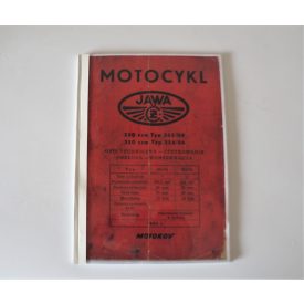   Használati, üzemeltetési és karbantartási útmutató JAWA Kyvacka 250 typ 353, 350 typ 354 - lengyel nyelvű, A4 formátumú, 79 oldal