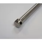 Kerék tengely első, korrózióálló, polírozott, Jawa 500 OHC