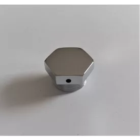   Zárócsavar teleszkóphoz, oldalsó furattal, krómozott, Jawa, ČZ