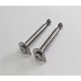   Lábtartó rögzítők, 2 db, hátsó, korrózióálló/polírozott, Jawa Villiers, Special