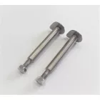 Lábtartó rögzítők, 2 db, hátsó, korrózióálló/polírozott, Jawa Villiers, Special