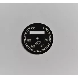   Kilométeróra számlap 0-100km/h, fekete-fehér, VDO, ČZ 125/150 B, C, T, 501