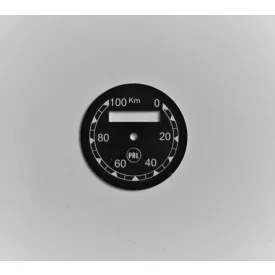   Kilométeróra számlap 0-100km/h, fekete-fehér, PAL, ČZ 125/150 C, T, 501