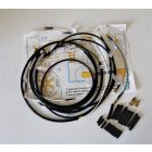 Elektromos kábelköteg és rajz, kürt nélkül, Jawa Babetta 210