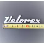 Felirat VELOREX, műanyag, fehér