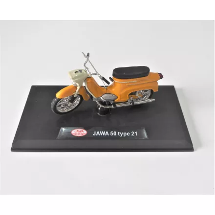 Makett: Jawa 50 typ 21 (sárga színű)