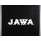 Sárvédő gumi, fehér JAWA emblémával